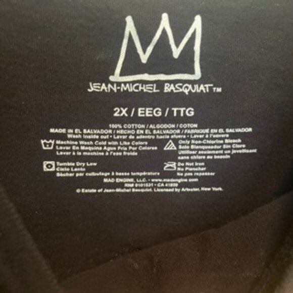 Jean-Michel Basquiat “Empire” Long Sleeve Graphic T-Shirt Size 2XL - Picture 2 of 3